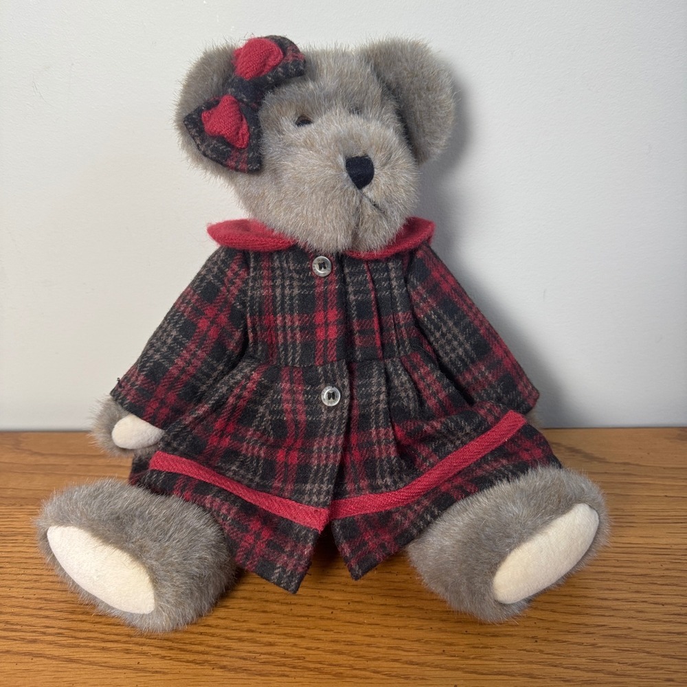 Boyds Bears Juniper J. Bearsley Best Dressed Wool Coat Jointed Plush Vintage‎